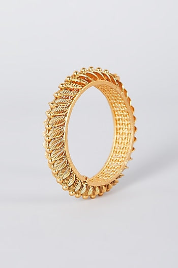 Gold Finish Bangles (Set of 2)