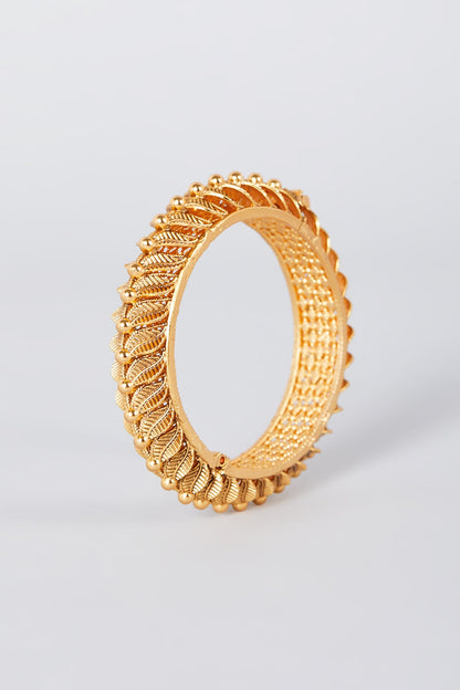 Gold Finish Bangles (Set of 2)