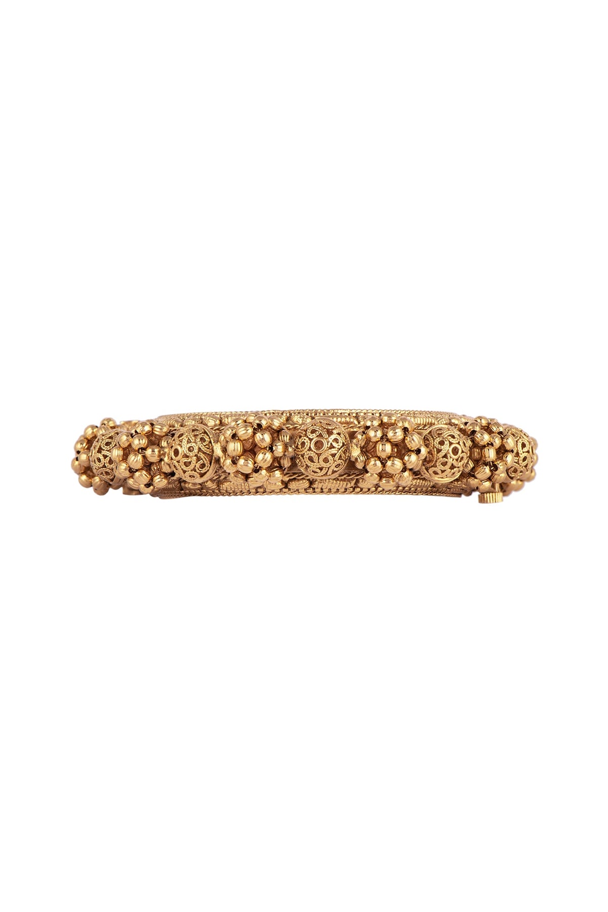 Gold Finish Ghoogri Bangles (Set of 2)