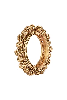 Gold Finish Ghoogri Bangles (Set of 2)