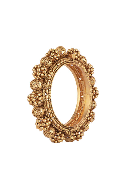Gold Finish Ghoogri Bangles (Set of 2)