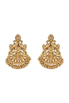 Gold Finish Antique Earrings