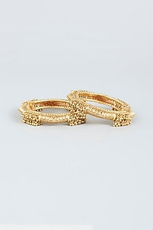 Gold Finish Ghungroo Bangles (Set of 2)