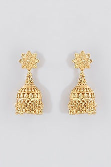 Gold Finish Temple Layered Mala Set