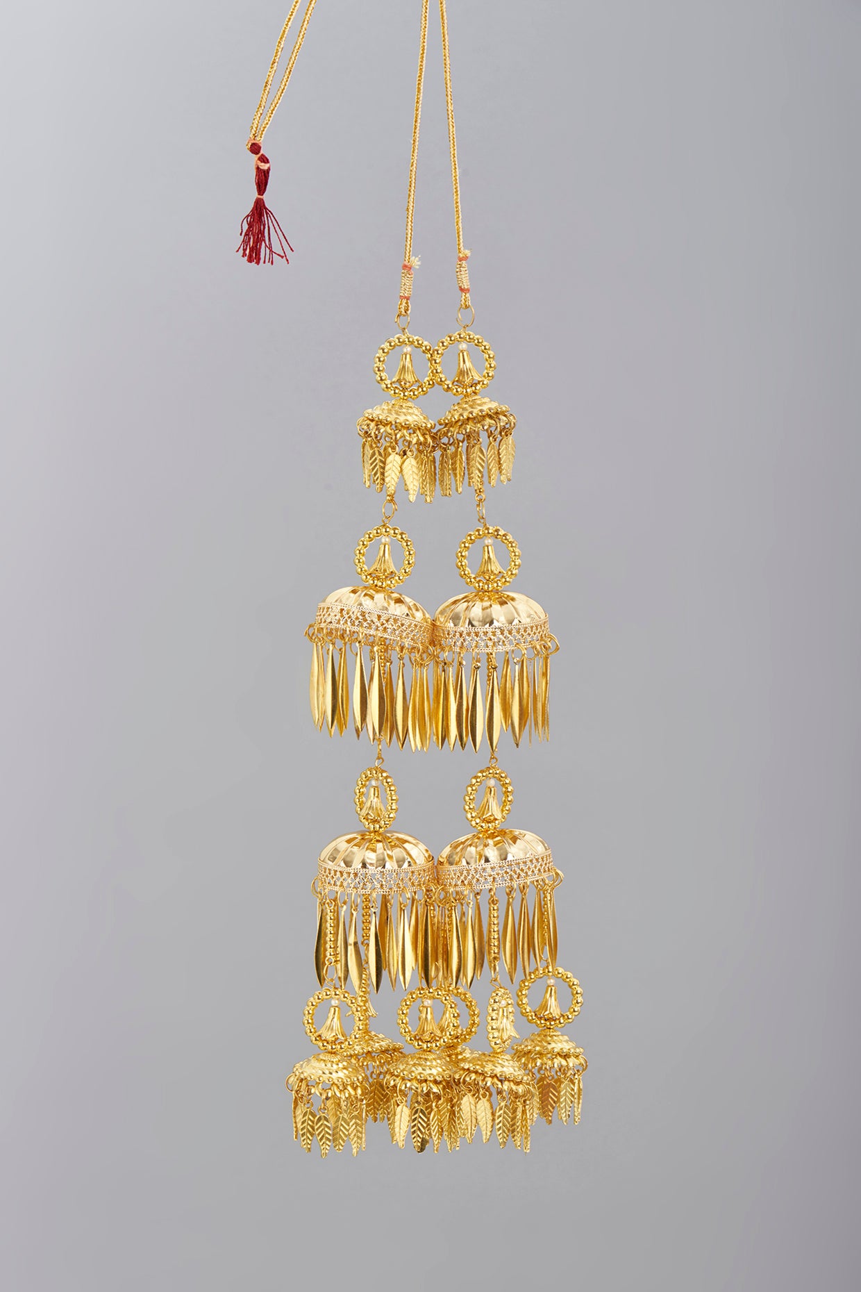 Gold Finish Kaleeras (Set of 2)