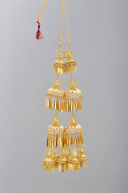 Gold Finish Kaleeras (Set of 2)