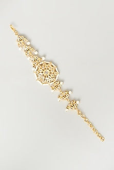 Gold Finish Kundan Polki Bracelets