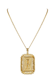 Gold Finish Pendant Necklace