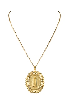 Gold Finish Pendant Necklace