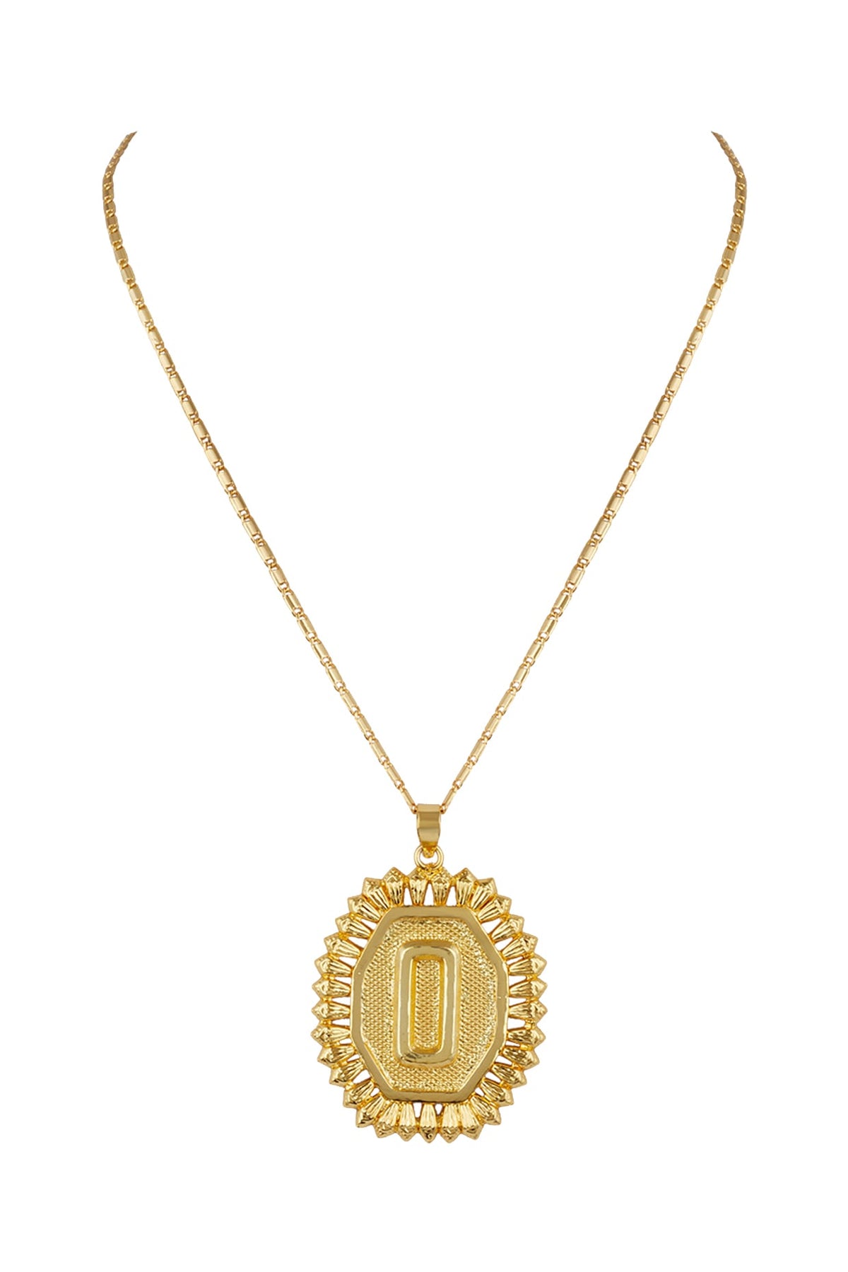 Gold Finish Pendant Necklace