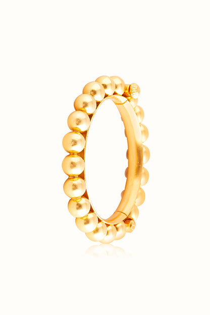 Gold Plated Bangle In Sterling Silver