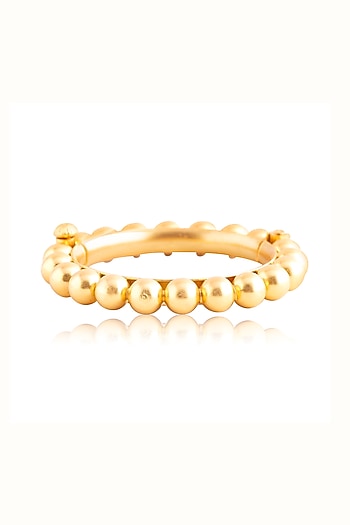 Gold Plated Bangle In Sterling Silver