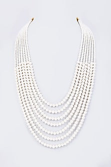 White Finish Pearl Mala
