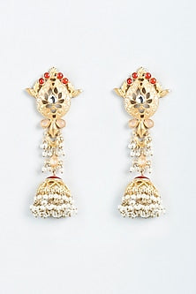 Gold Finish Dangler Earrings