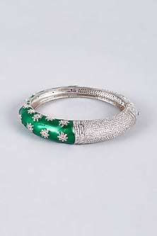 White Finish Zircon Kada
