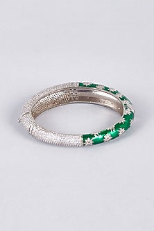 White Finish Zircon Kada