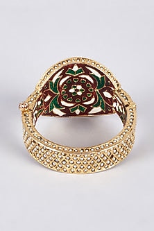 Gold Finish Temple Bangle