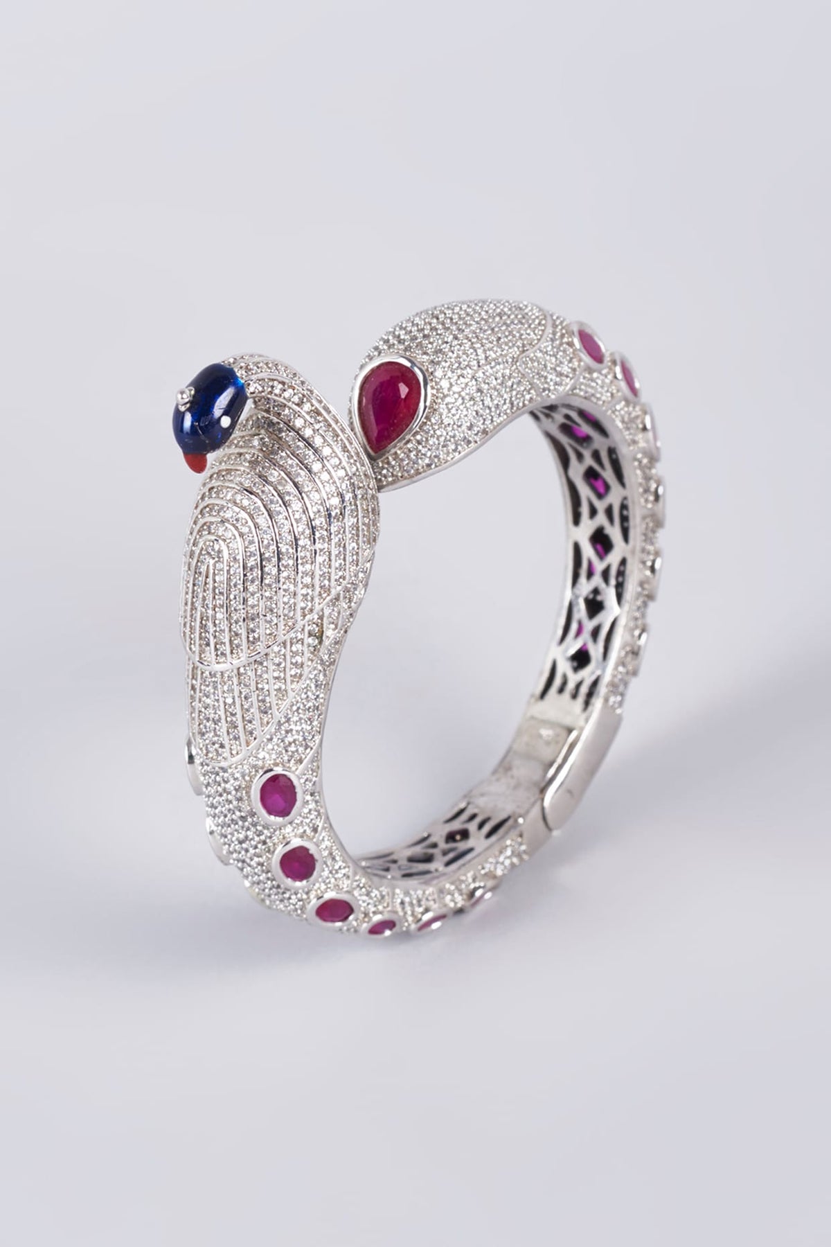 White Finish Zircon Kada
