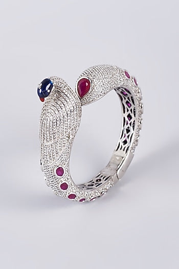 White Finish Zircon Kada
