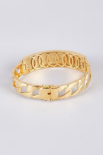 Two Tone Finish Zircon Kada