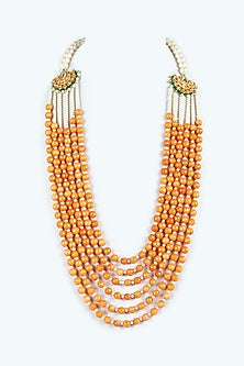 Orange Beaded Mala