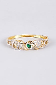 Two Tone Finish Zircons Kada
