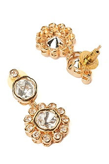 Gold Finish Diamond Layered Necklace Set