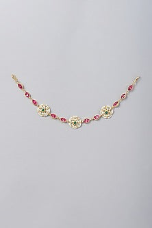 Gold Finish Kundan Mathapatti