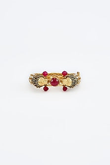 Gold Finish Zircon Kada