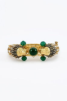 Gold Finish Zircon Kada