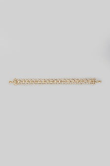 Gold Finish Kundan Polki Headpiece