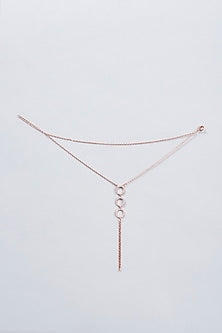Rose Gold Finish Zircon Hand Harness