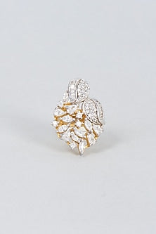 Gold Finish Zircon Ring