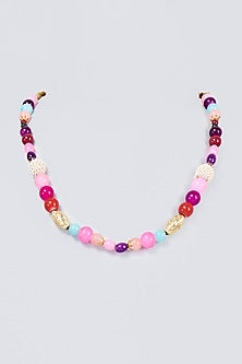 Gold Finish Pearl & Multi-Colored Beaded Handcrafted Mala