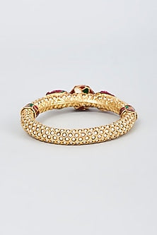 Gold Finish Kundan Polki Bangle