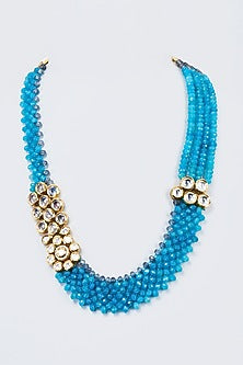 Gold Finish Kundan Polki Mala