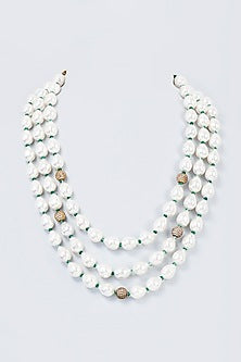 White Finish Pearl Mala