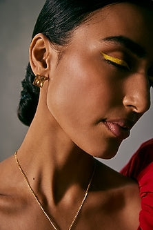 Gold Plated Swarovski Crystal Stud Earrings
