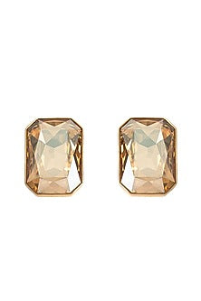 Gold Plated Swarovski Crystal Stud Earrings