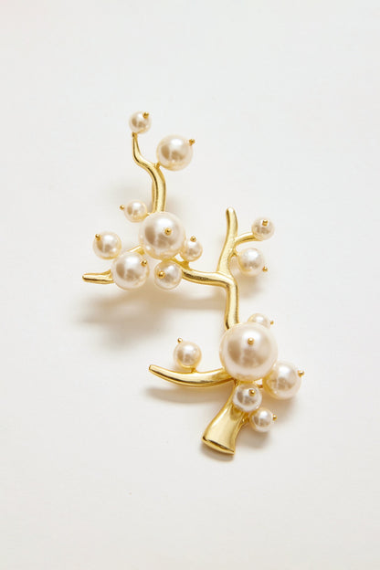 Gold Finish Swarovski Pearl Pendant Necklace