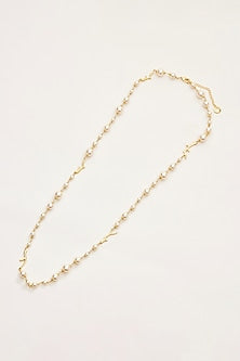 Gold Finish Swarovski Pearl Mala