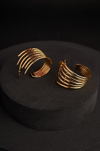 Gold Plated Zircon Hoop Earrings