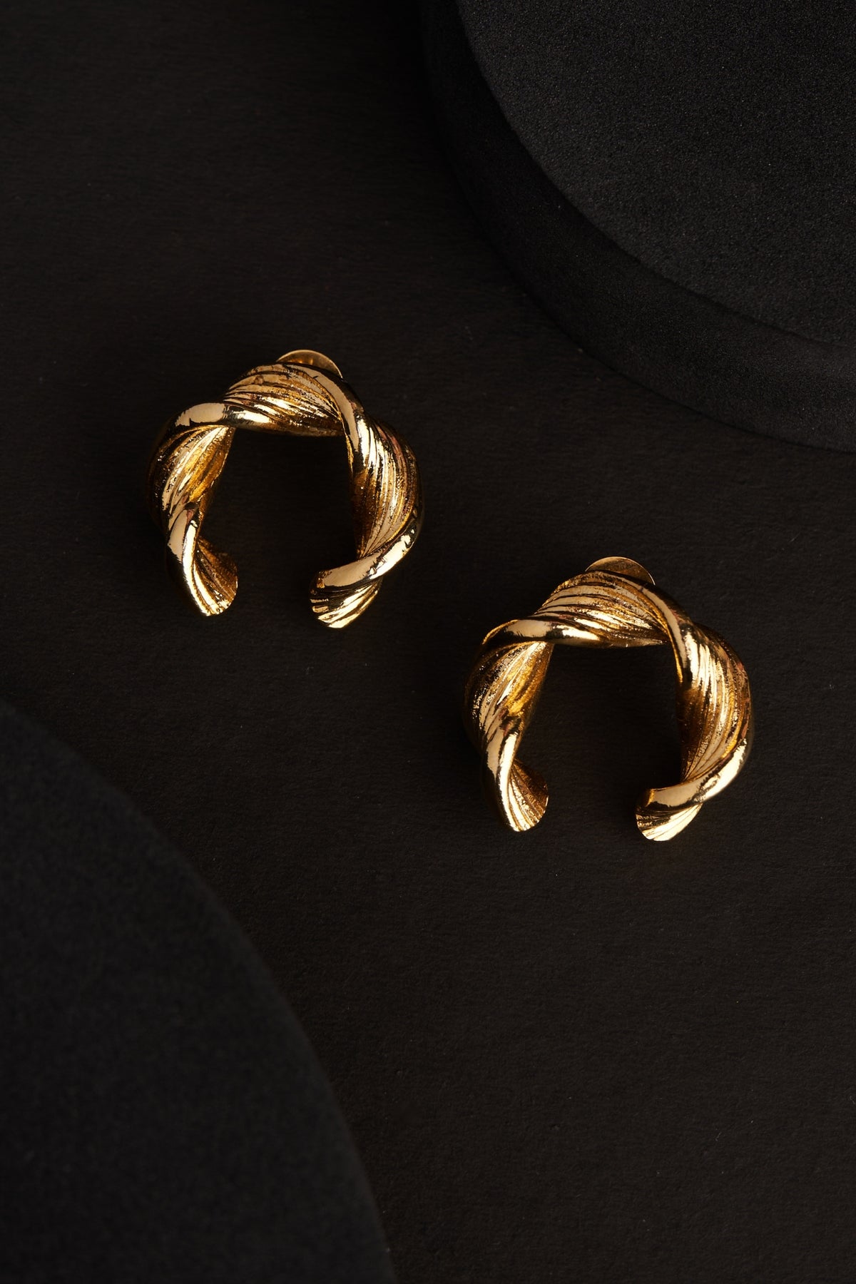 Gold Plated Zircon Stud Earrings