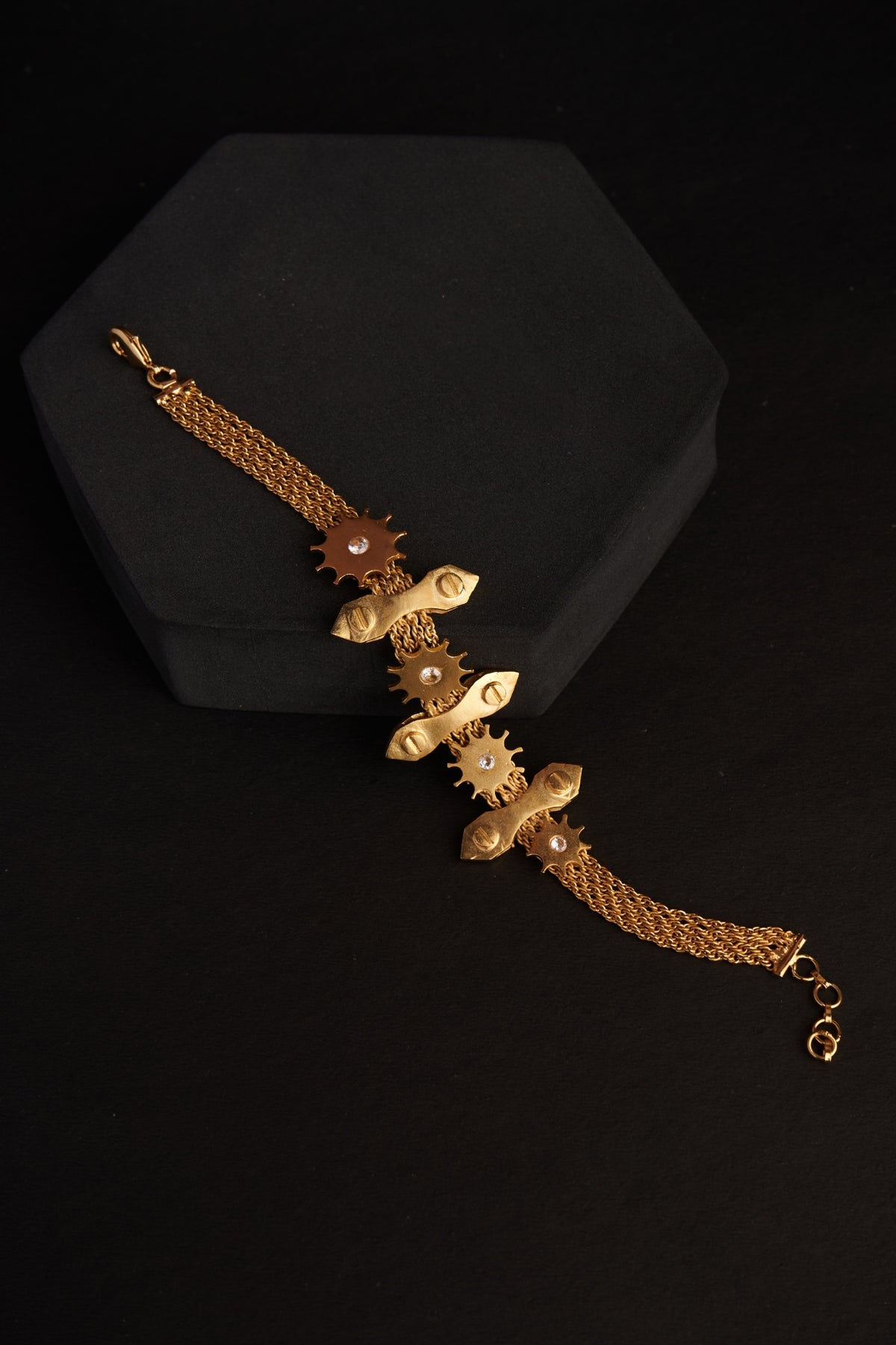 Gold Plated Zircon Bracelet