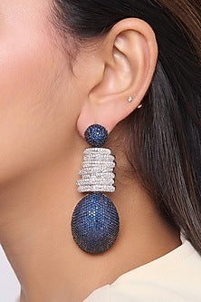 Silver Finish Dangler Earrings