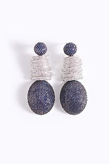 Silver Finish Dangler Earrings