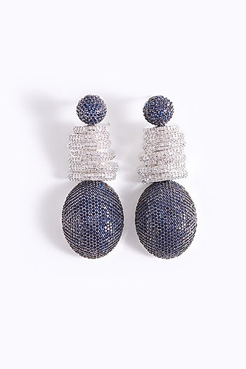 Silver Finish Dangler Earrings
