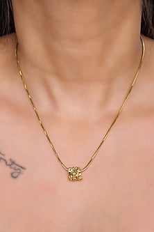 Gold Finish Pendant Necklace