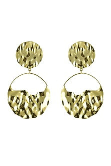 Gold Finish Dangler Earrings