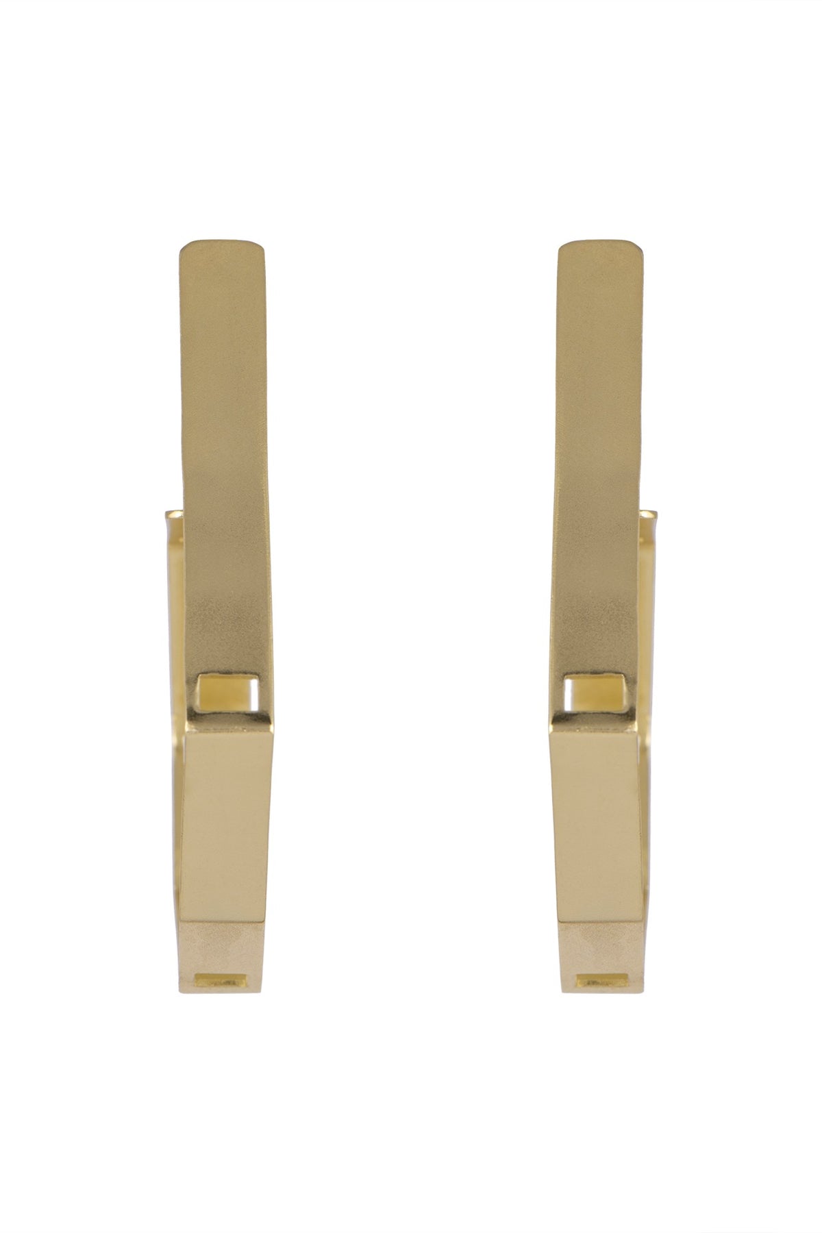Gold Plated Handcrafted Hoop Earrings
